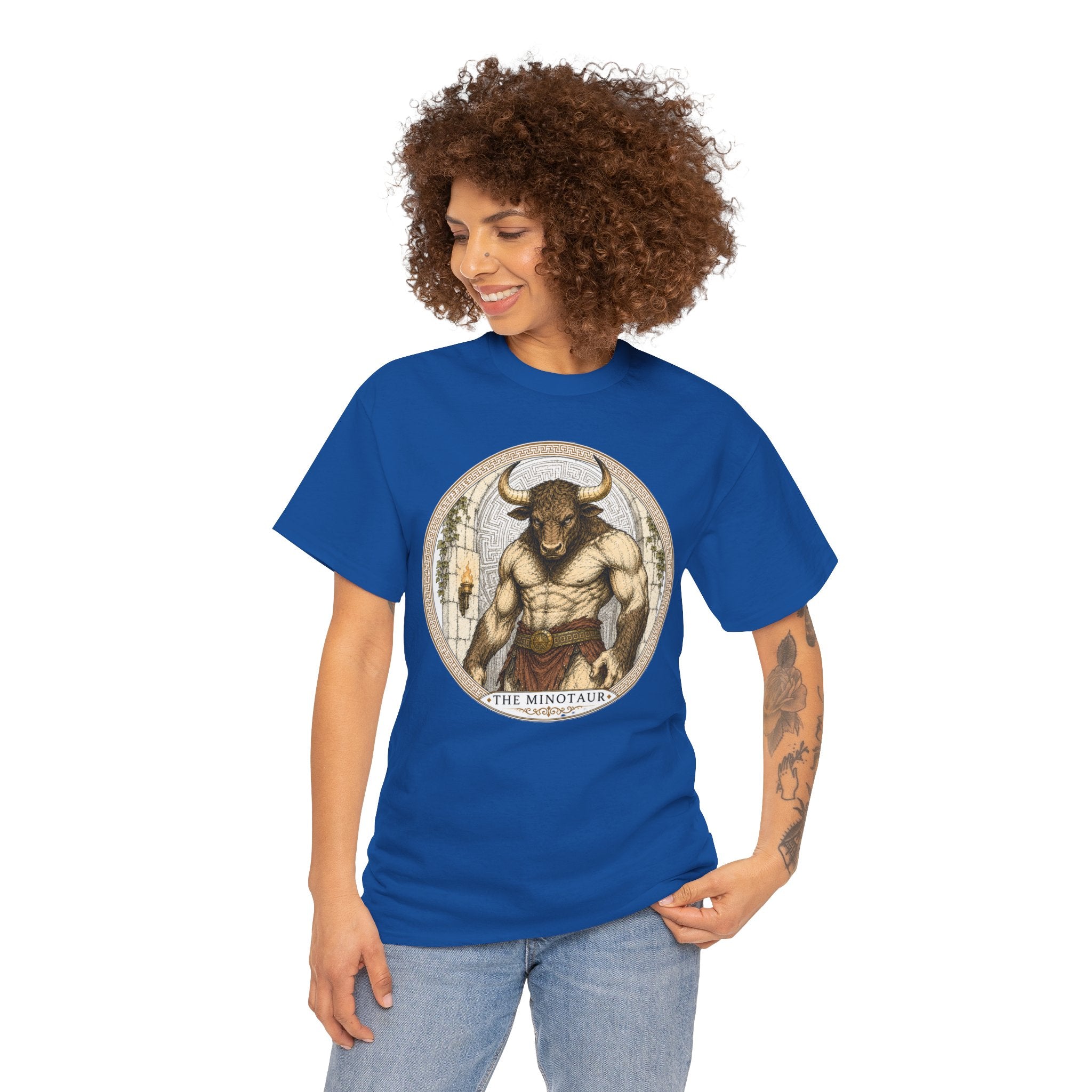 Minotaur Greek Mythology T-Shirt — Ancient Monster Labyrinth Bull Man Beast