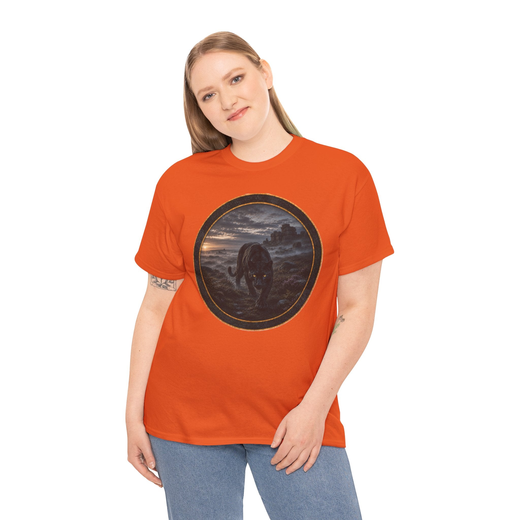 The Beast of Bodmin Moor T‑Shirt — Dark Night - Still out there Graphic Tee