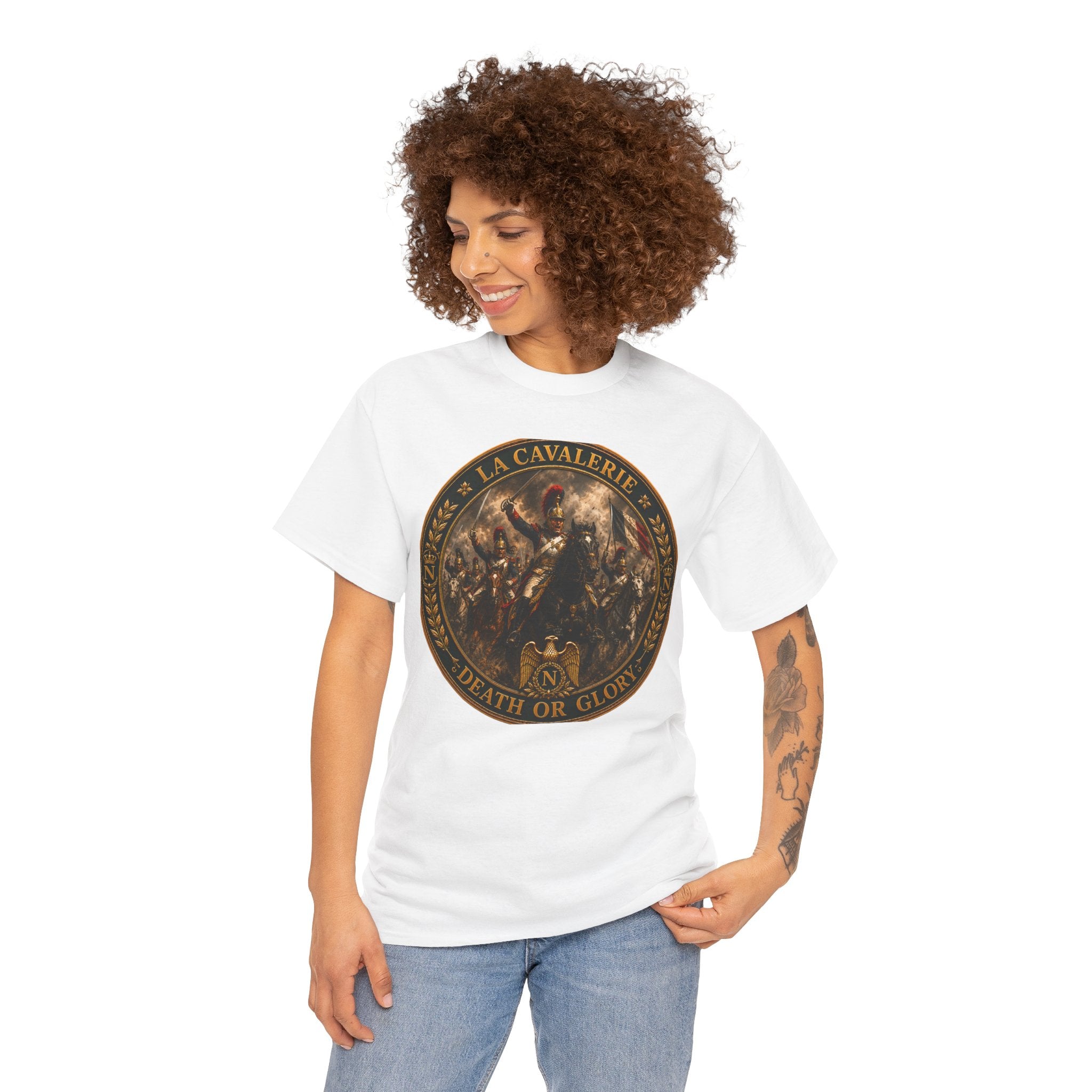 Death or Glory Cavalry Emblem T-Shirt — Vintage Military Badge Tee