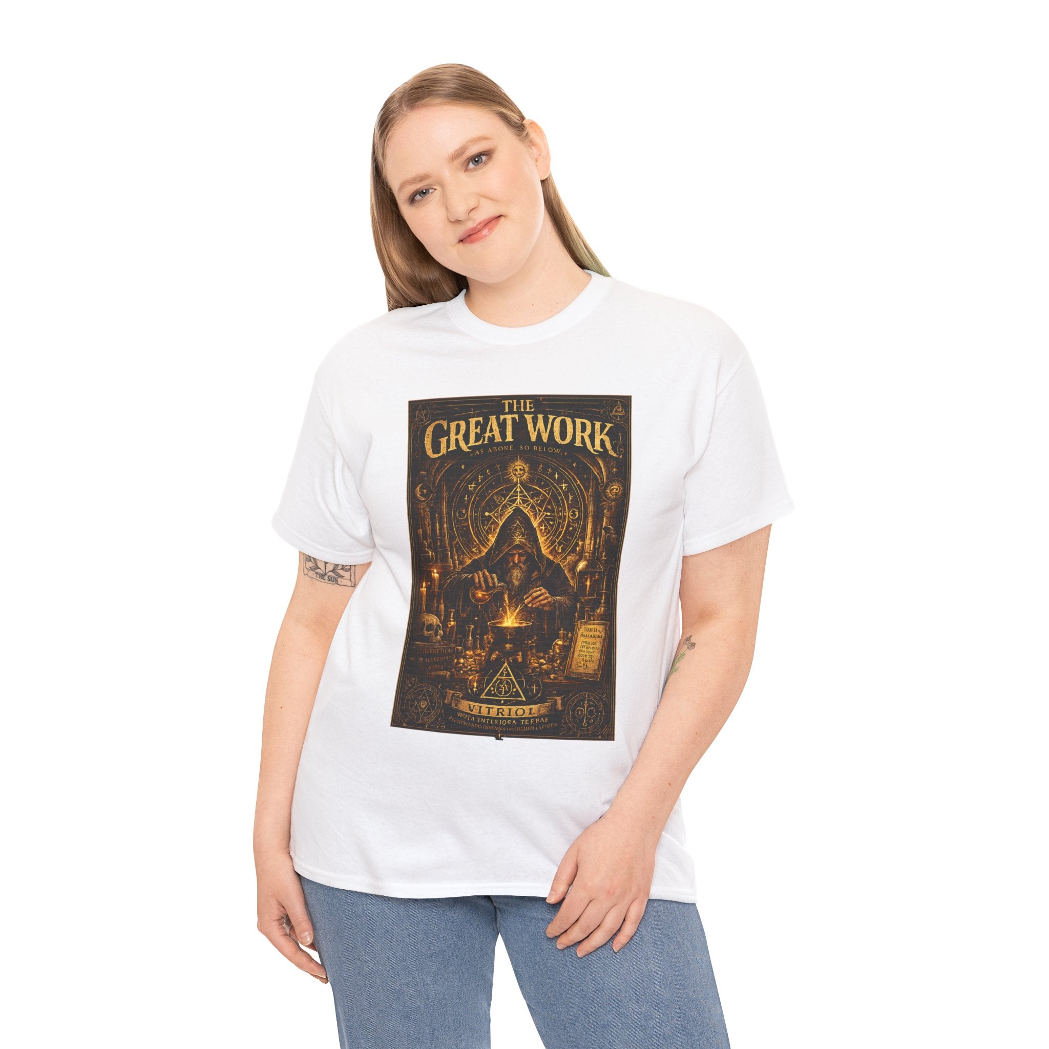 The Great Work – Alchemist As Above So Below Hermetic Occult Graphic T-Shirt