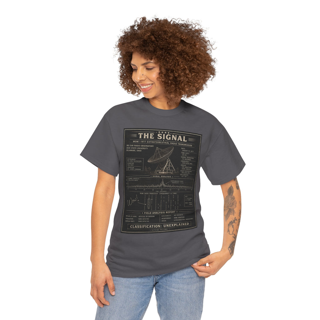 The Signal – WOW! 1977 Extraterrestrial Radio Transmission Field Analysis Vintage Graphic T-Shirt