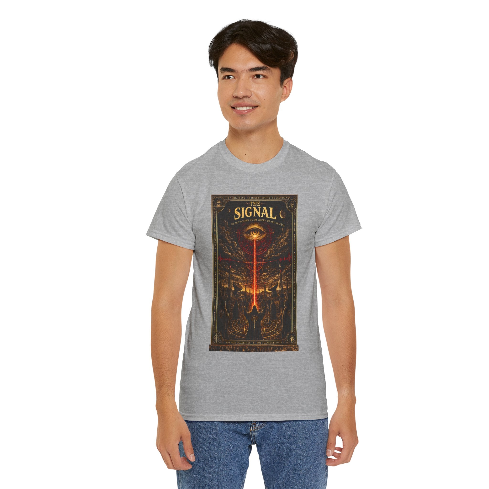 The Signal – All-Seeing Eye Occult Transmission Conspiracy Graphic T-Shirt