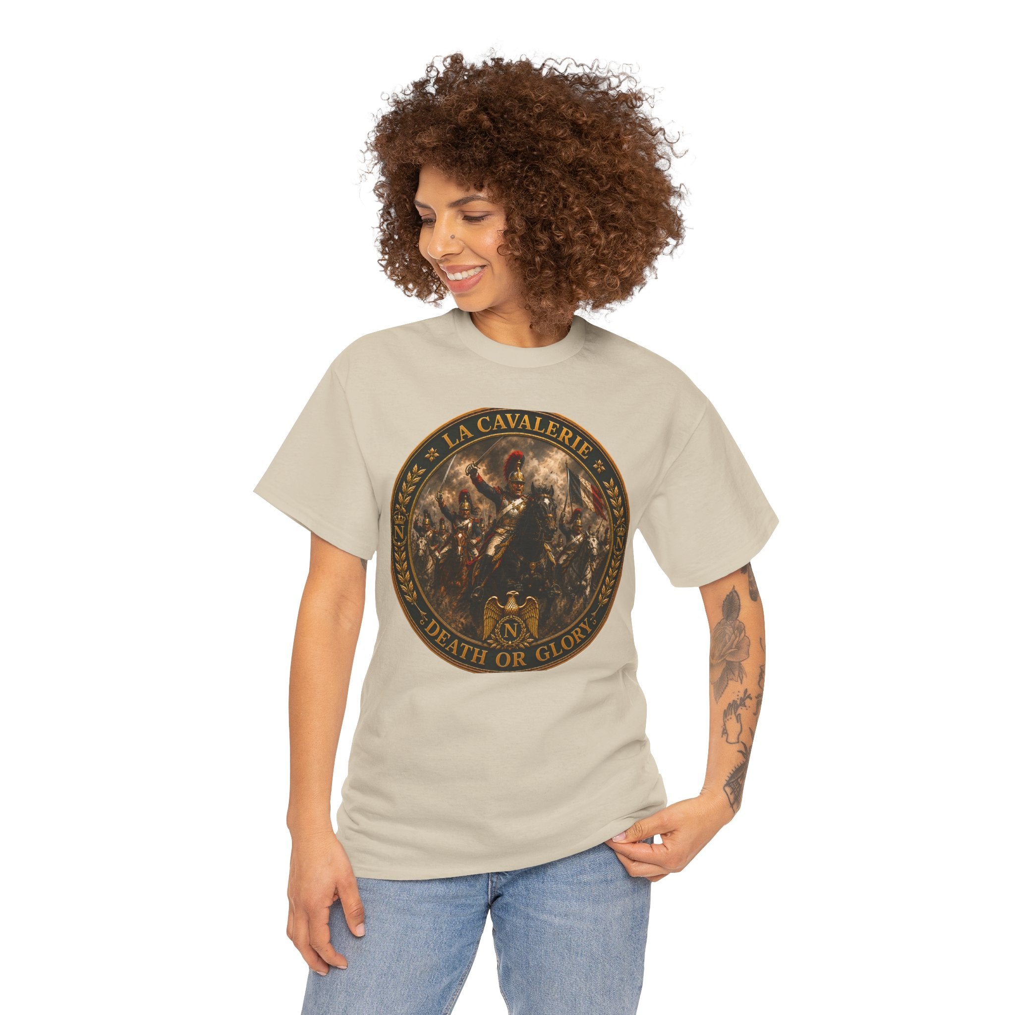 Death or Glory Cavalry Emblem T-Shirt — Vintage Military Badge Tee